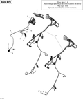 Fits 2010 Can-Am Outlander 650 EFI / Outlander Max 650 EFI Engine Wiring Harness, OEM Part # 420665904 - schematic diagram