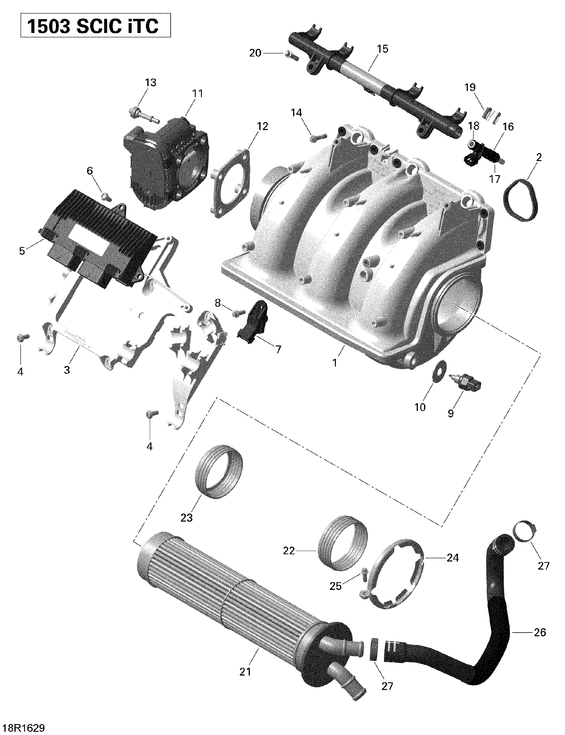 Fits 2016 Sea-Doo GTI-GTR-GTS / Wake PRO Electronic BOX, OEM Part # 420666535 - schematic diagram