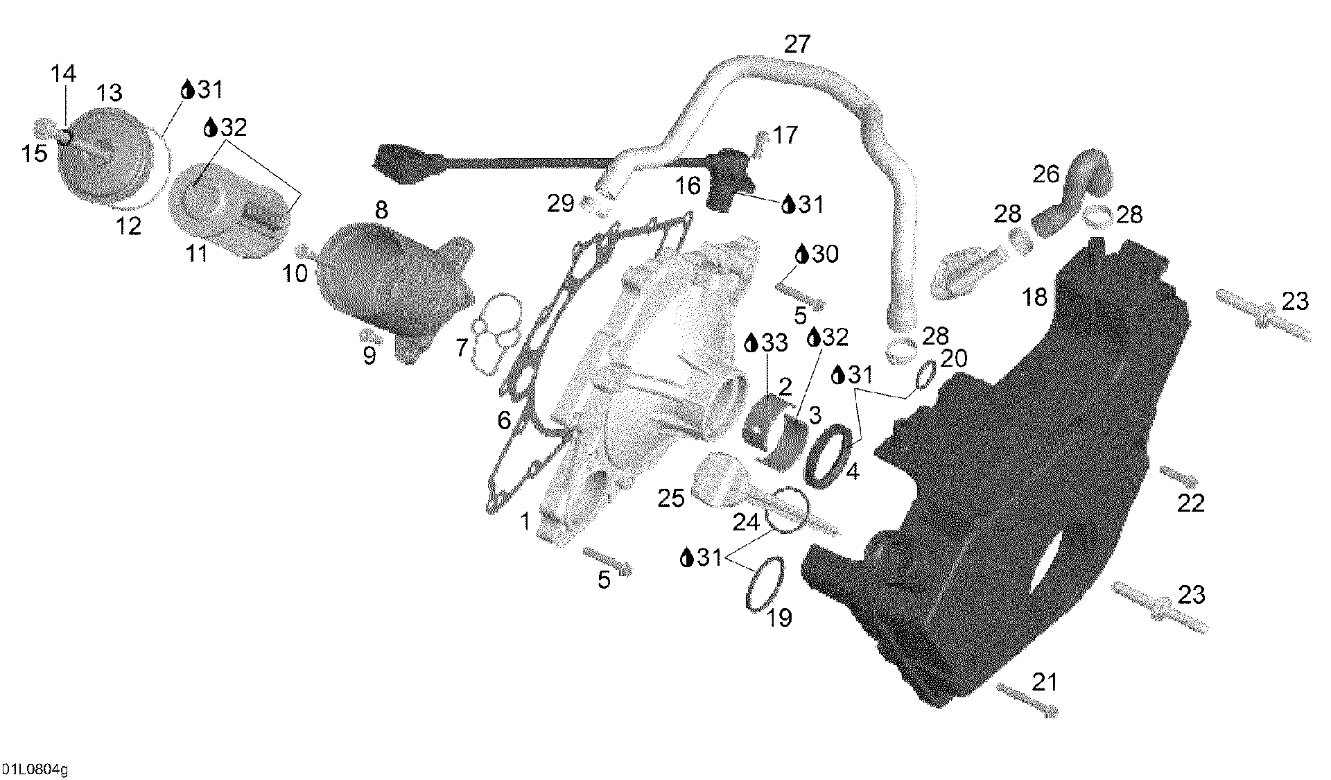 Fits BRP Clutch Cover ASM, OEM Part # 420811675