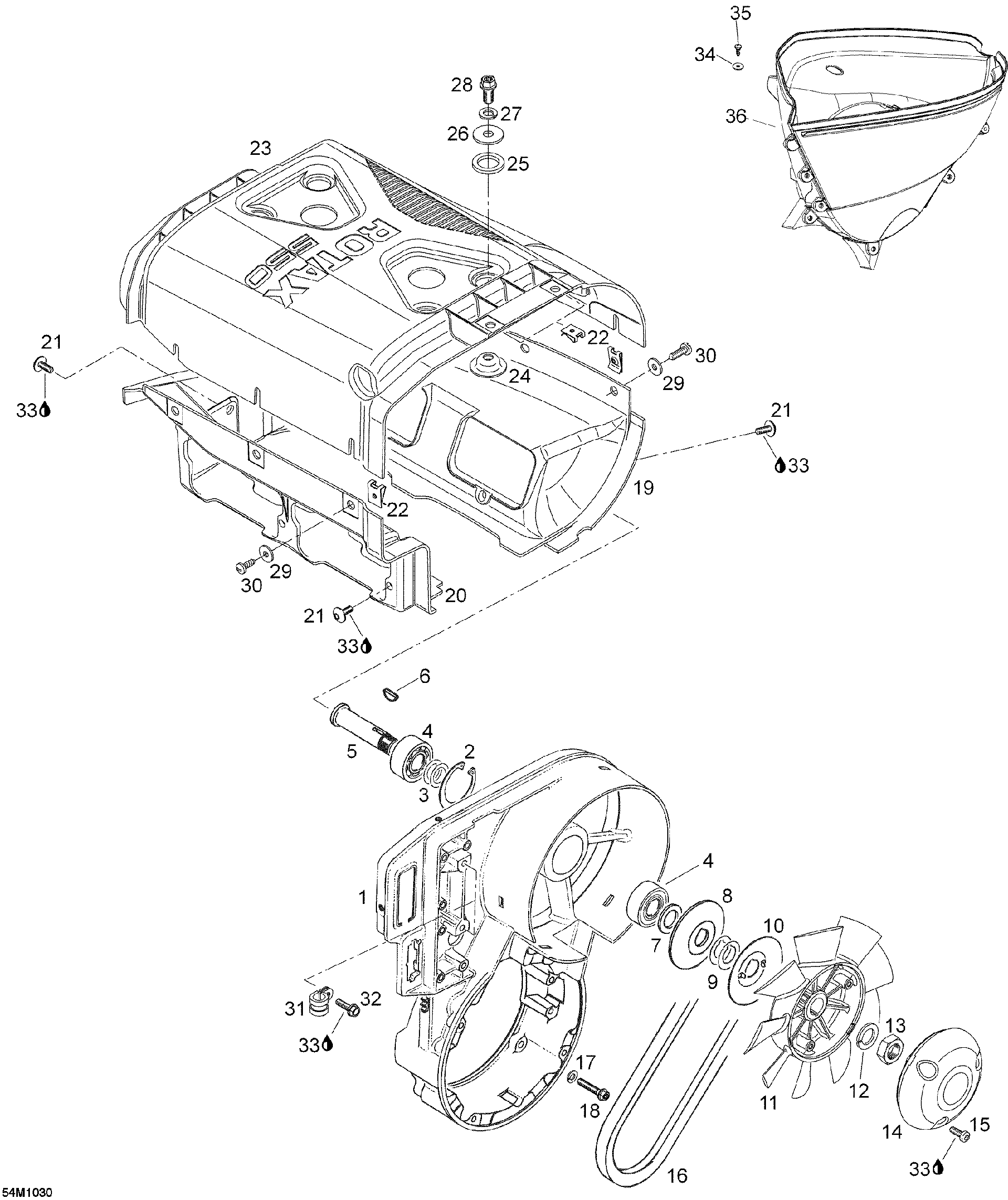 Fits BRP Lower Cowling, OEM Part # 420812600