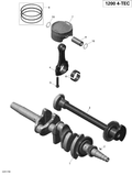Fits 2012-2019 Ski-Doo 007 - EXPEDITION LE-SE 4-TEC / 4- GRAND TOURING 4-TEC Crankshaft ASM, OEM Part # 420819796 - schematic diagram