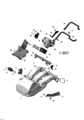 Fits 2011-2015 Ski-Doo Expedition LE 4-TEC / Expedition SE 1200 Molded HOSE, OEM Part # 420822662 - schematic diagram