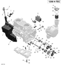 Fits 2009-2019 Ski-Doo 007 - EXPEDITION LE-SE 4-TEC / 4- GRAND TOURING 4-TEC OIL PUMP Shaft, OEM Part # 420837911 - schematic diagram