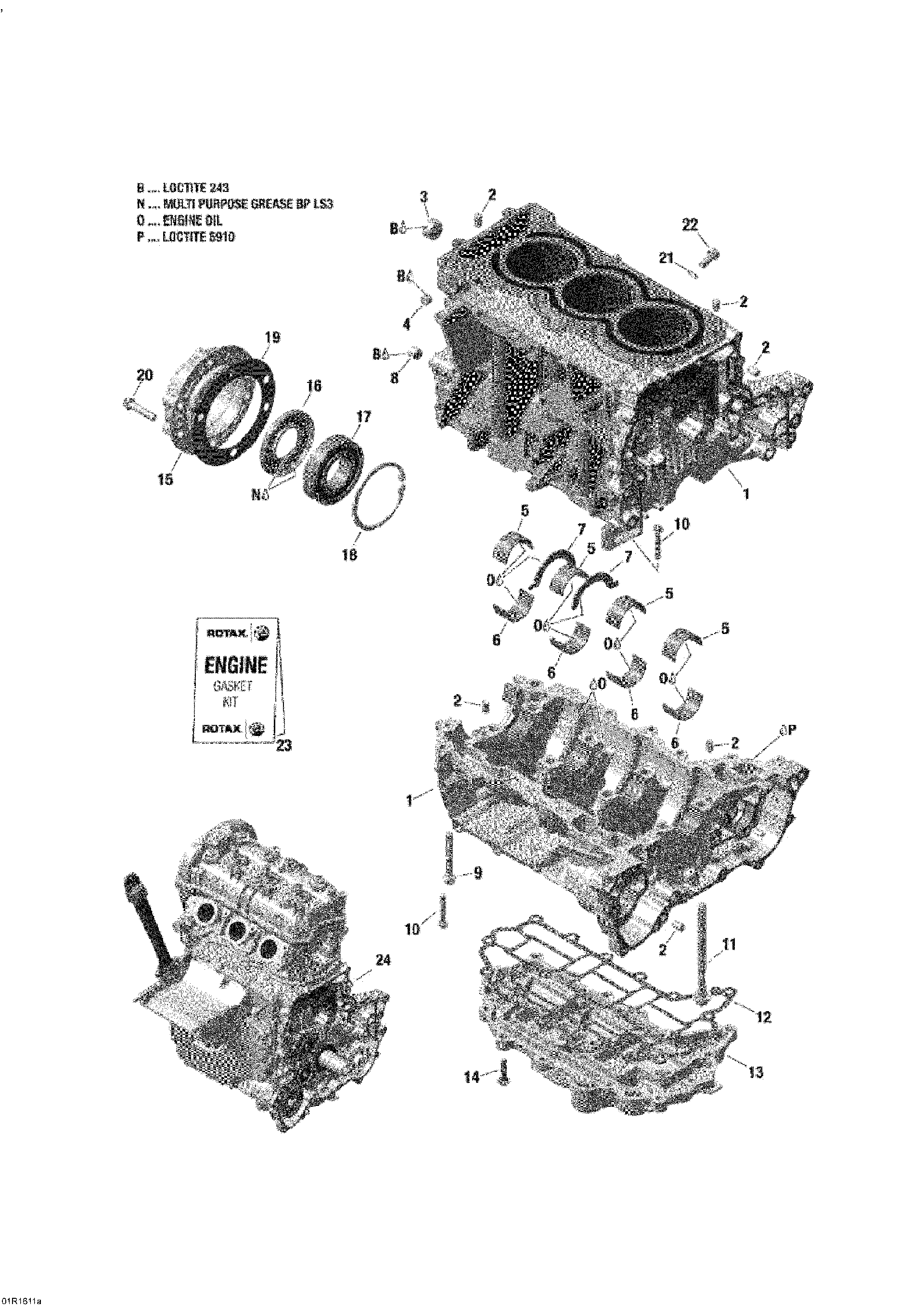Fits 2011-2016 Ski-Doo EXPEDITION - LE-SE 4-STROKE / SKANDIC - 4-STROKE Flanged TORX Screw M6 X 25, OEM Part # 420841546 - schematic diagram