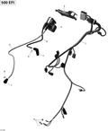 Fits 2009-2012 Can-Am Outlander 500EFI STD & XT / Outlander 650EFI STD & XT Clamp, OEM Part # 420853648 - schematic diagram