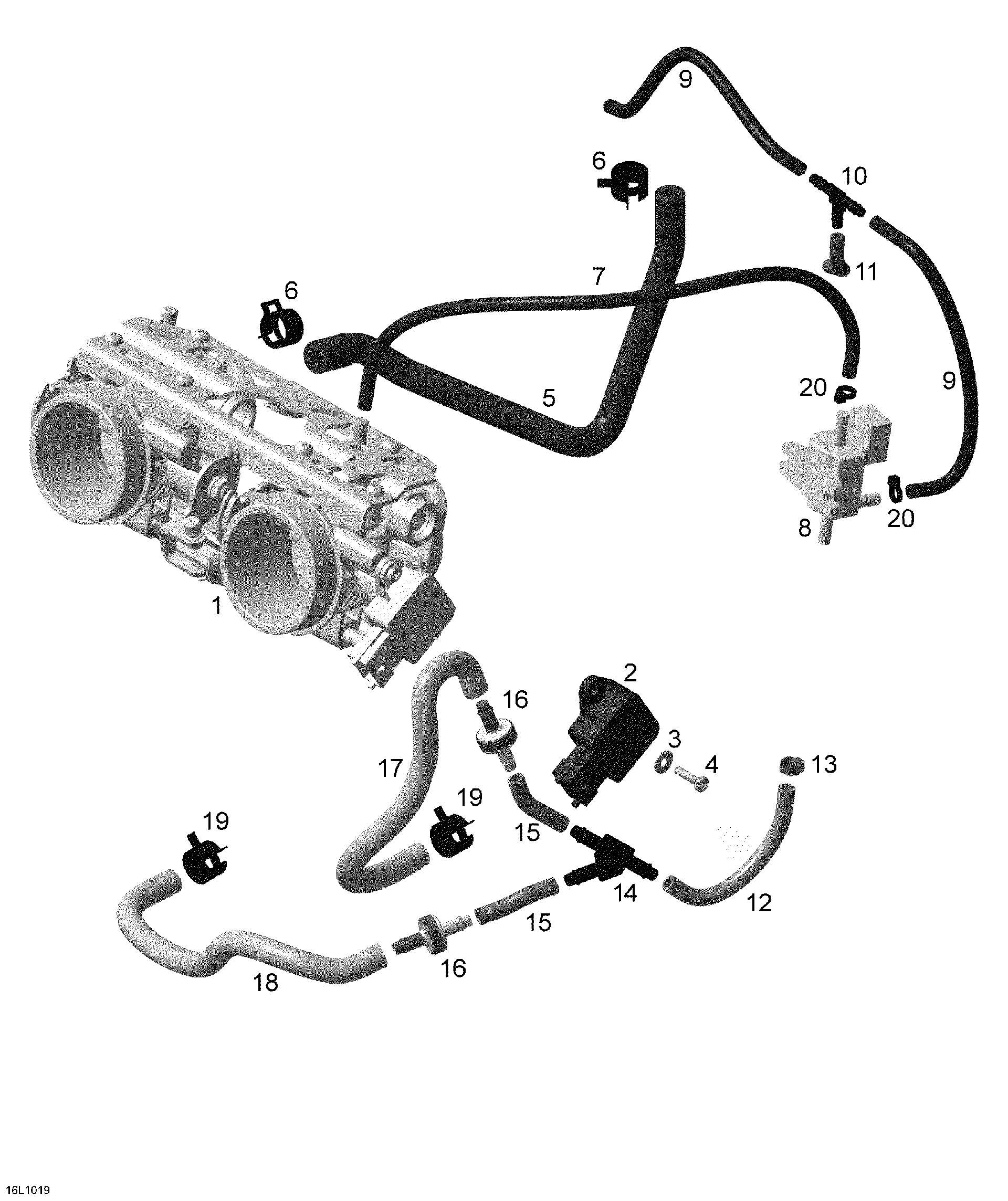 Fits BRP Throttle BODY, OEM Part # 420892132
