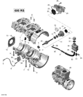 Fits 2012-2017 Ski-Doo MXZ 600 RS / MXZ X-RS 600HOE XS RS Crankcase ASM, OEM Part # 420893291 - schematic diagram