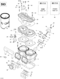 Fits BRP BENT Outlet Socket, OEM Part # 420922025