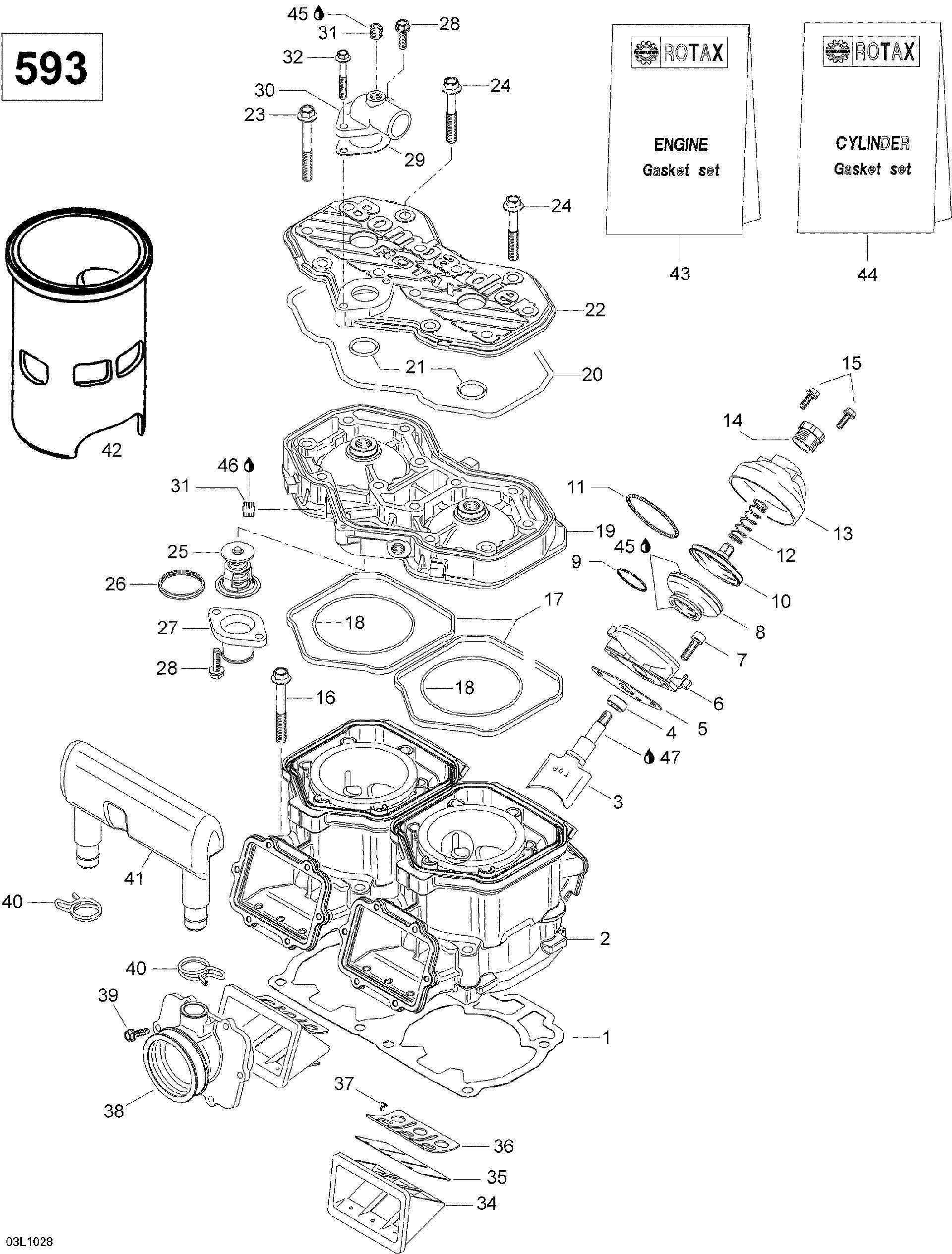 Fits BRP BENT Outlet Socket, OEM Part # 420922025