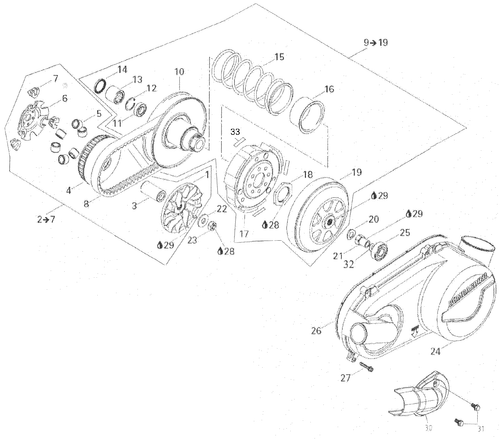 Fits BRP Retaining RING, OEM Part # 420945615