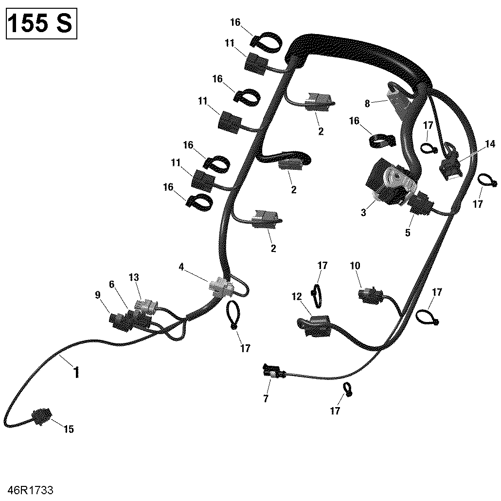 Fits 2017, 2025 Sea-Doo | Can-Am GTX / RXT Connector Stick COIL, OEM Part # 420964100 - schematic diagram