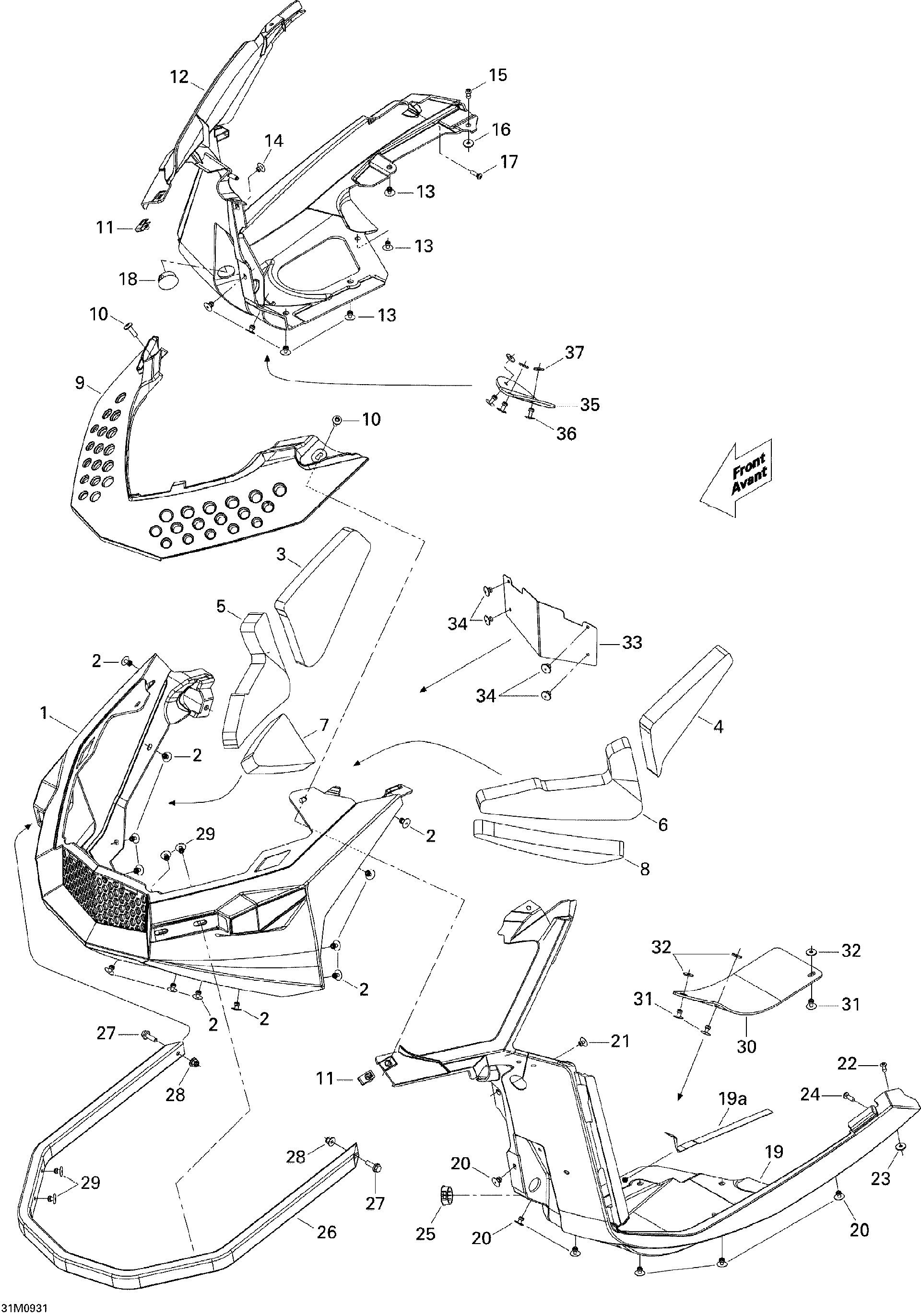 Fits BRP PAN Bottom Plate, OEM Part # 502006933