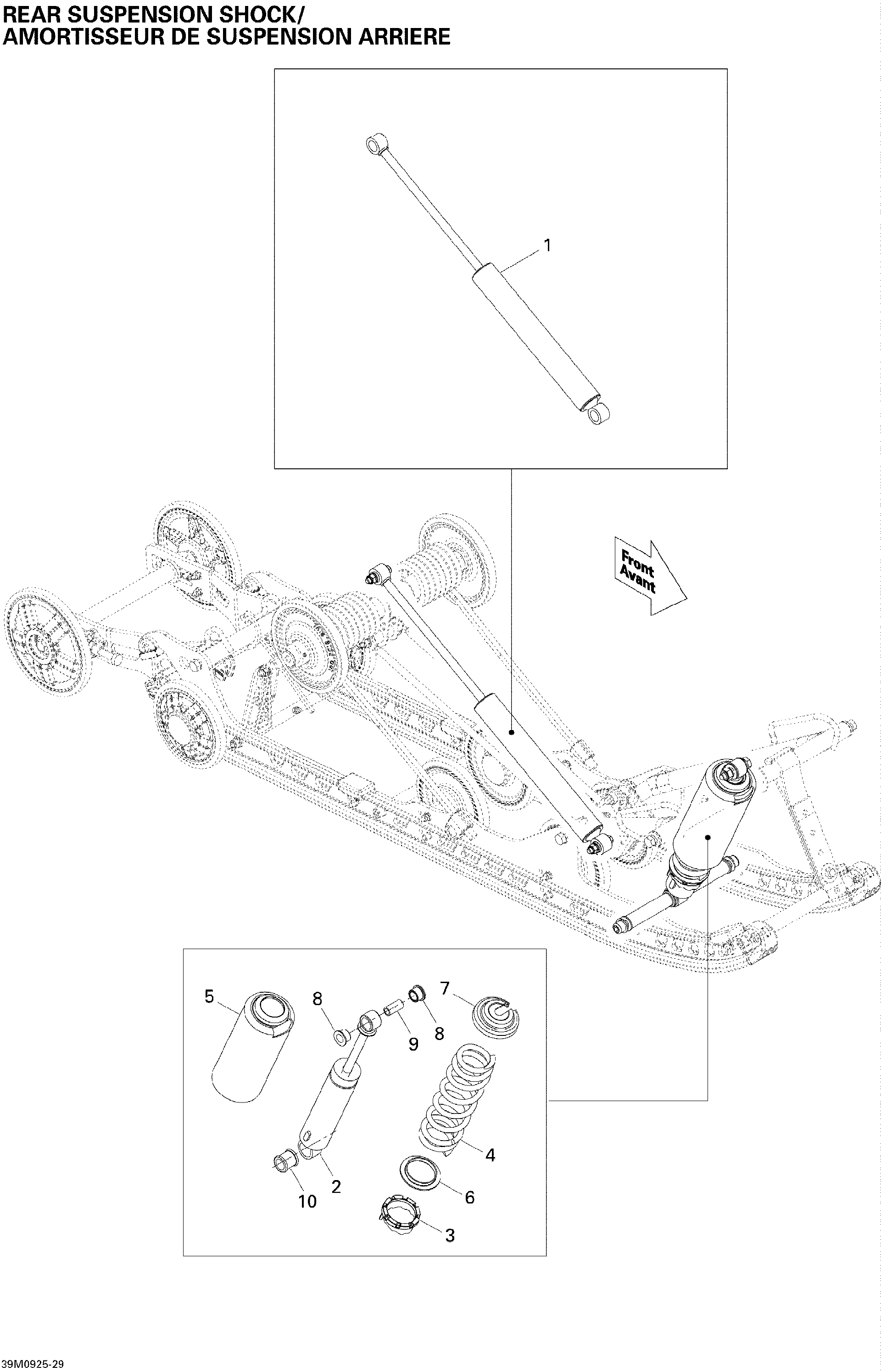 Ski-Doo Fits 2008-2009 Ski-Doo Skandic Tundra LT V800 4-TEC / Skandic Tundra LT V-800 Spring, OEM Part # 503189659