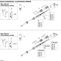Fits Ski-Doo REAR Shock, OEM Part # 503191585