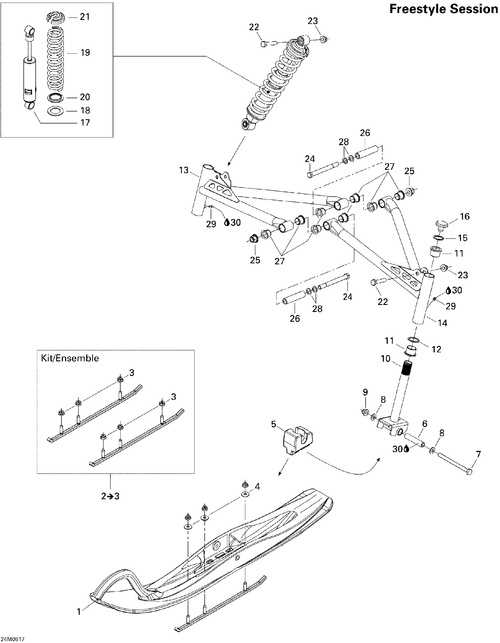 Fits Can-Am Spring, OEM Part # 505071844