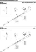 Fits Can-Am Front Shock, OEM Part # 505072381
