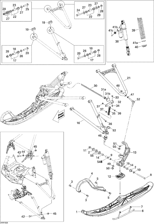 Fits Can-Am FULL MOON RH Lower ARM, OEM Part # 505072652
