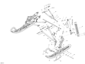 Fits 2010-2017 Ski-Doo MXZ 600 RS / MXZ X-RS 600HOE XS RS LH Lower ARM, OEM Part # 505072655 - schematic diagram