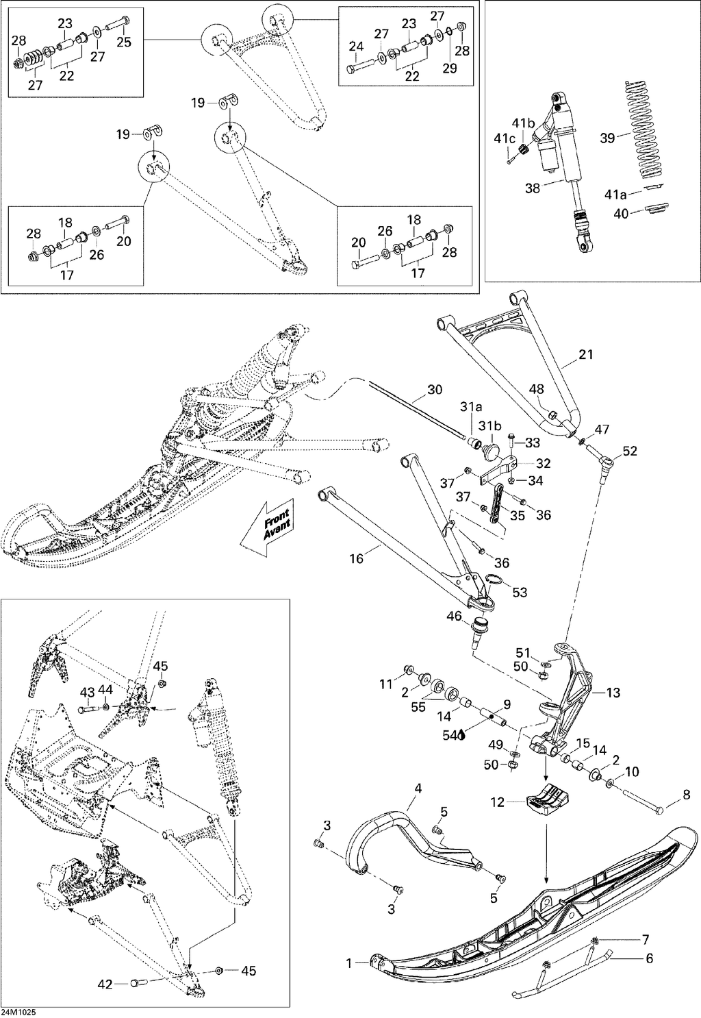 Fits Can-Am LH SKI LEG, OEM Part # 505072801