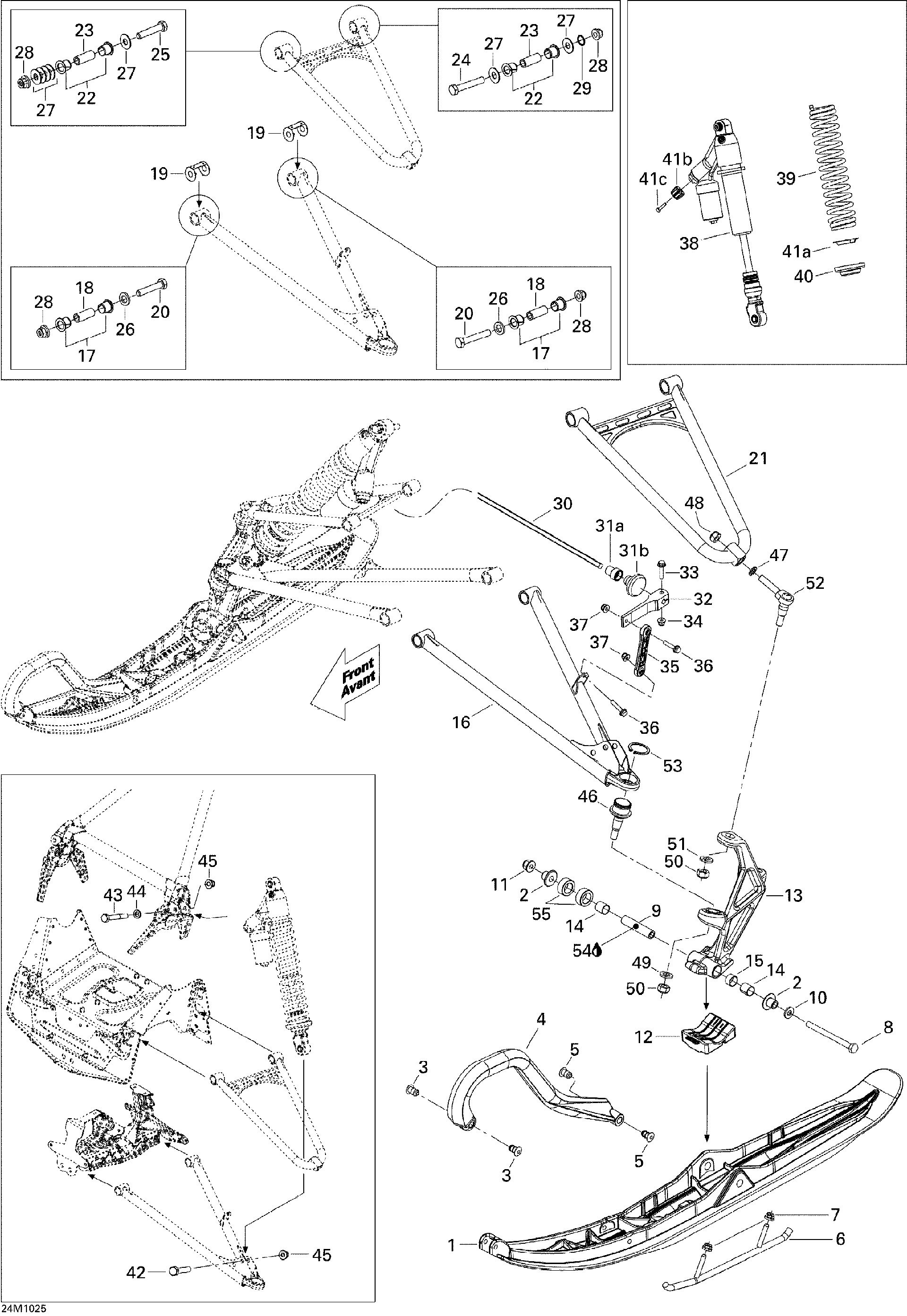 Fits Can-Am LH SKI LEG, OEM Part # 505072801