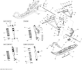 Ski-Doo Fits 2014 Ski-Doo FREERIDE 137, 800RE XM RS / FREERIDE 146, 800RE XM RS White LH Ski Leg, OEM Part # 505073357