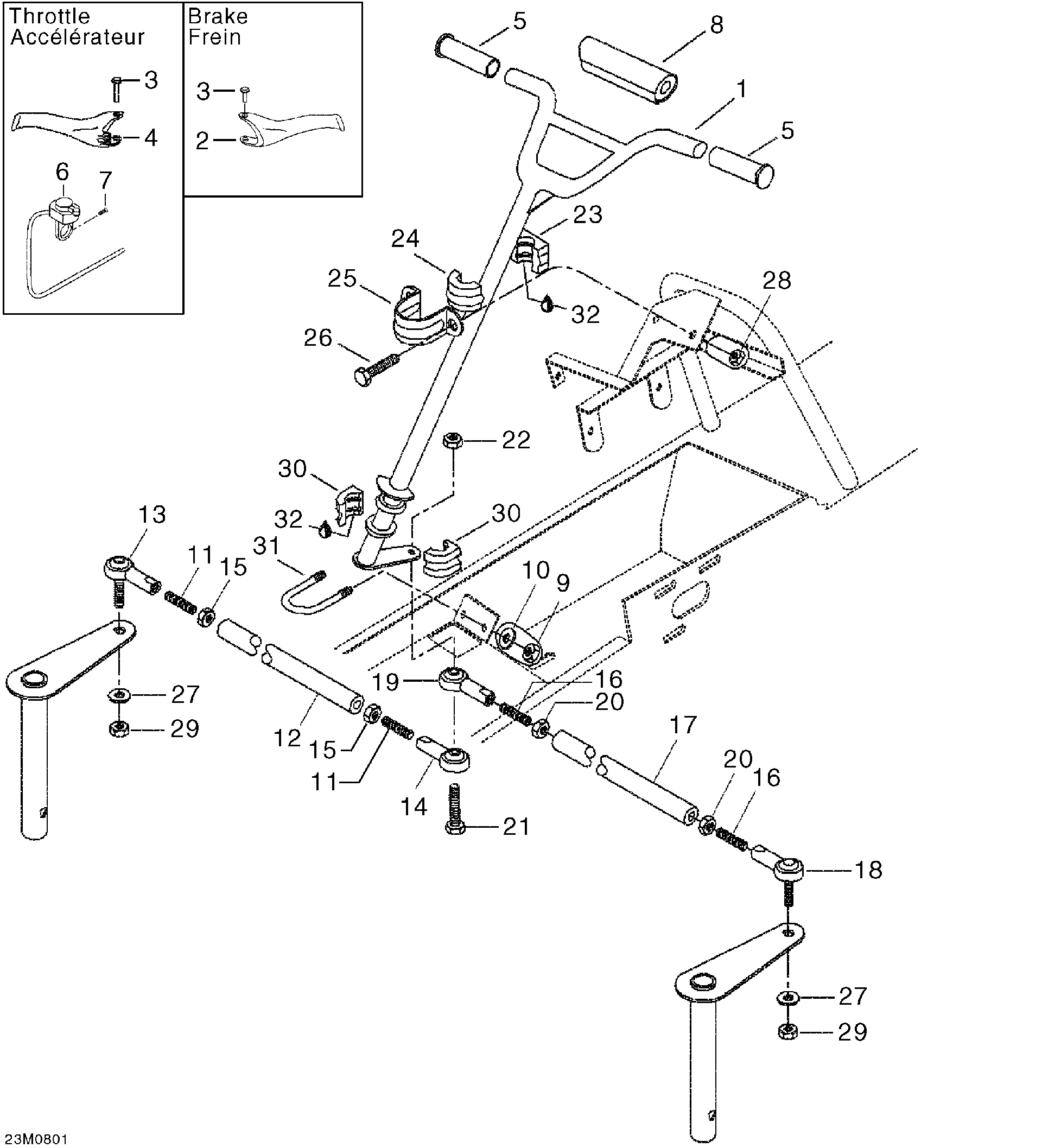Fits BRP TIE ROD Short, OEM Part # 506151693