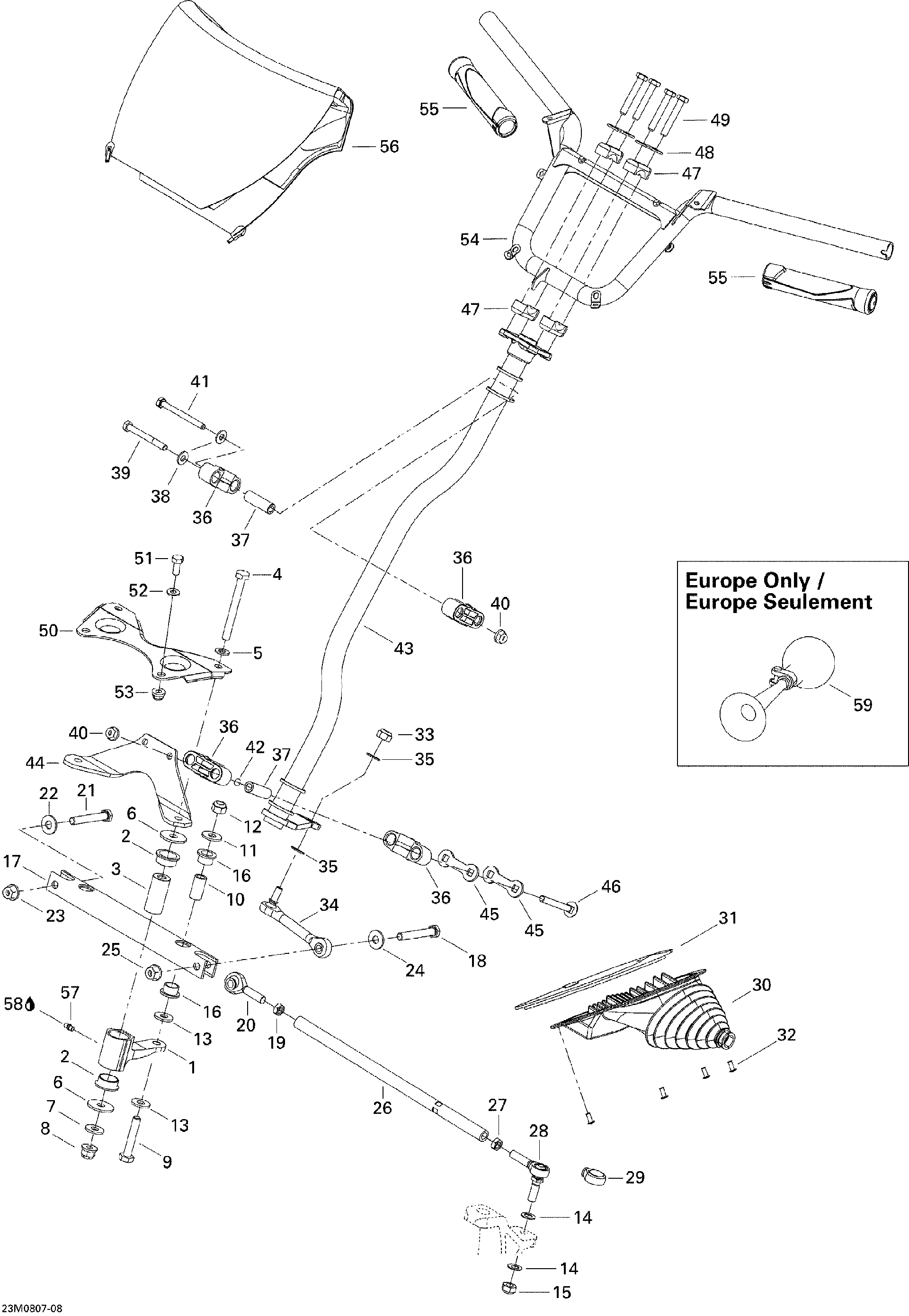 Fits BRP TUBE MAIN Paint, OEM Part # 506152135