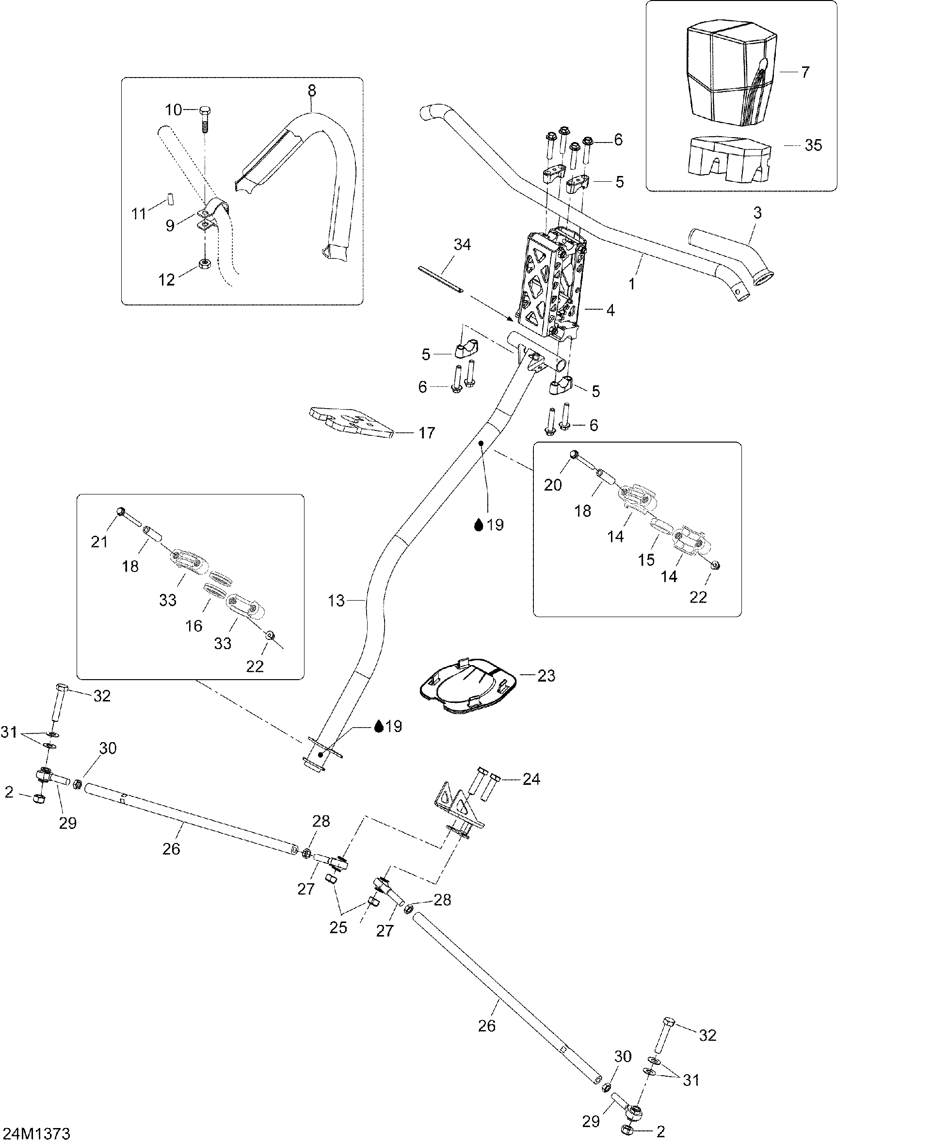 Ski-Doo Fits 2010-2013 Ski-Doo EXPEDITION SE 12004TEC, REVXU / EXPEDITION SE 600HOE, REV XU Foam, OEM Part # 506152400