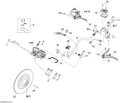 Fits 2008-2009 Ski-Doo Freestyle Back Country / Skandic Tundra Brake HOSE, OEM Part # 507032419 - schematic diagram