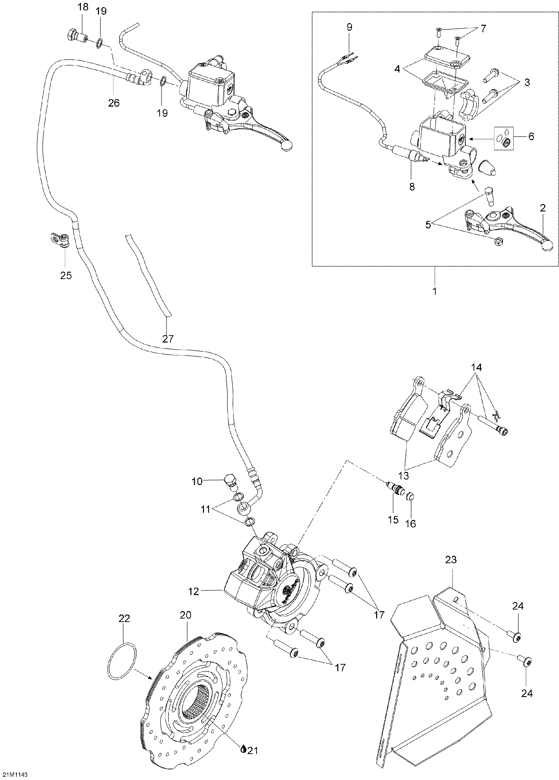 Ski-Doo Fits 2011 Ski-Doo Expedition LE 600HOETEC XU,2011 / Expedition LE XU Hose, OEM Part # 507032515
