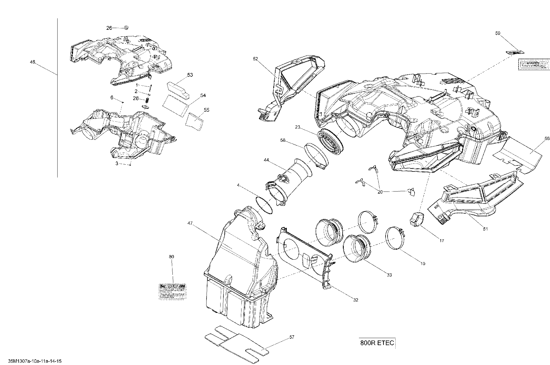 Fits 2011-2013 Ski-Doo FREERIDE 137 / FREERIDE 154R LH Lower FOAM, OEM Part # 508000697 - schematic diagram