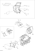 Fits 2008-2009 Ski-Doo Freestyle Back Country / Skandic Tundra LT 550F Inlet DUCT ASM, OEM Part # 509000356 - schematic diagram