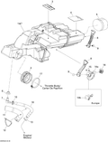 Fits 2009 Ski-Doo Legend Touring / Skandic Tundra LT V800 4-TEC Support, OEM Part # 509000495 - schematic diagram