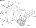 Fits 2011-2012 Ski-Doo Grand Touring LE 600HOETEC XR / GSX LE 600HOETEC XP Bleeder HOSE, OEM Part # 509000741 - schematic diagram