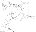 Fits 2013 Ski-Doo MXZ TNT 800RETEC XS / MXZ X 600HOE TANK Support, OEM Part # 509000813 - schematic diagram