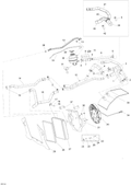 Fits 2011-2012 Ski-Doo Skandic SWT 600 ACE (4-strokes) HOSE T Titting Coolant, OEM Part # 509000829 - schematic diagram