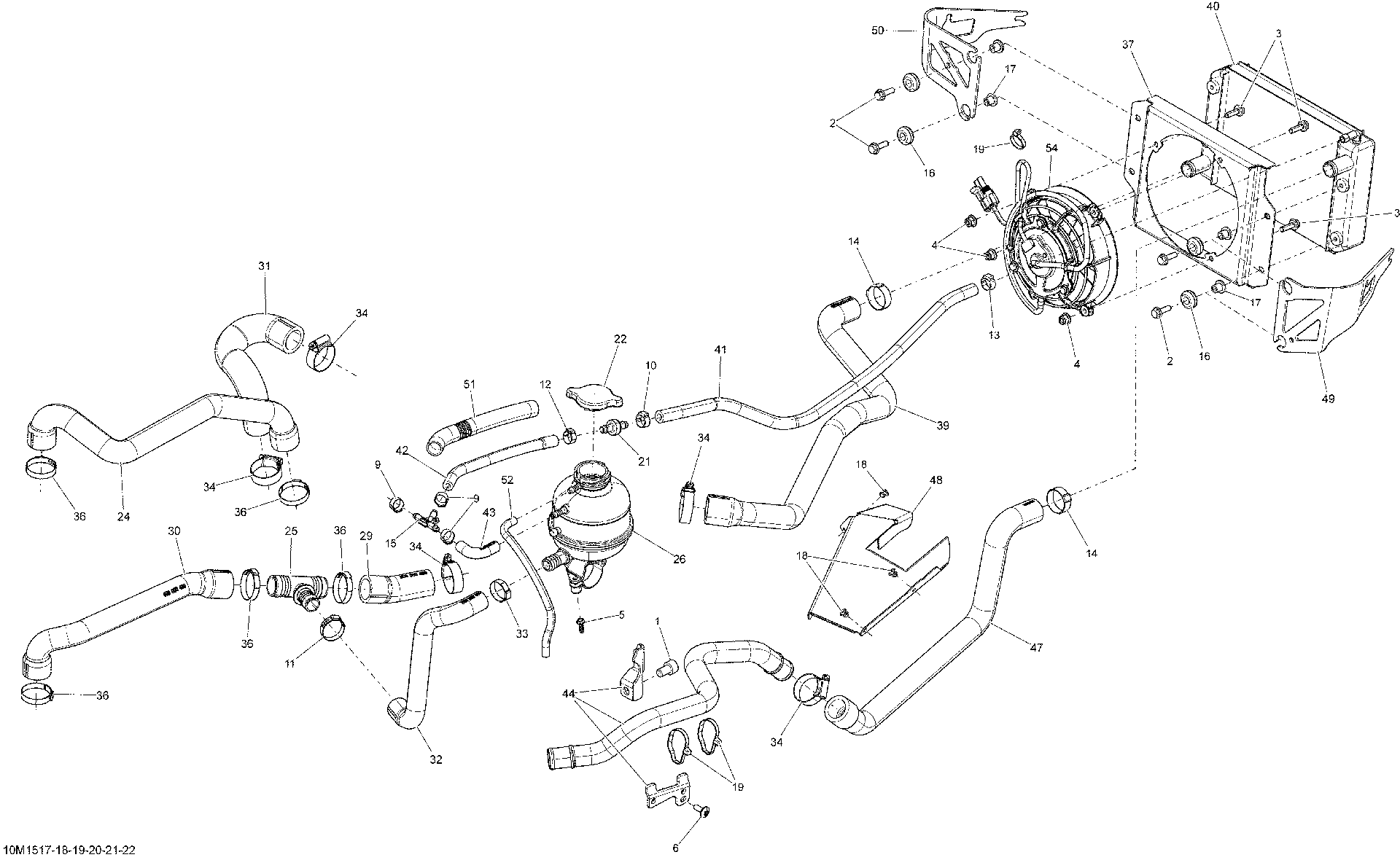 Fits 2012-2015 Ski-Doo Grand Touring LE XR137 / Grand Touring SE XR137 Inlet HOSE, OEM Part # 509000832 - schematic diagram
