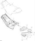 Fits 2008-2009 Ski-Doo MX Z 550X / Summit Adrenaline 600HO SDI Support BLOC, OEM Part # 510004714 - schematic diagram