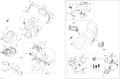 Fits 2009-2012 Ski-Doo Grand Touring LE & SE XR / Grand-Touring SE 1200 Backrest Cover, OEM Part # 510004785 - schematic diagram