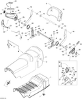 Fits 2008-2009 Ski-Doo Legend Touring / Legend Touring V800 Backress Cover, OEM Part # 510004858 - schematic diagram