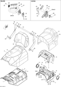 Fits 2008-2011 Ski-Doo Grand Touring Sport 550F XP-FAN / Grand Touring Sport 600 XP Spacer LH, OEM Part # 510004884 - schematic diagram