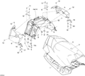 Fits 2008 Ski-Doo GSX LTD TOURING 600 HO SDI Antivibration, OEM Part # 510004891 - schematic diagram