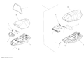 Fits 2015-2016 Ski-Doo SUMMIT 600 CARB / SUMMIT 800R E-TEC SEAT Cover, OEM Part # 510005939 - schematic diagram