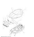 Fits 2015 Ski-Doo MXZ TNT 600HOETEC XS120 / MXZ TNT 800RETEC XS120 SEAT Cover, OEM Part # 510005958 - schematic diagram