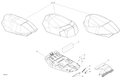 Fits 2017 Ski-Doo MXZ - 2-STROKE - 600HO E-TEC / MXZ - 2-STROKE - 800R E-TEC SEAT Cover, OEM Part # 510006254 - schematic diagram