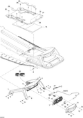 Fits 2008-2009 Ski-Doo Summit Fan / Summit 550F Radiator Cover, OEM Part # 511000436 - schematic diagram