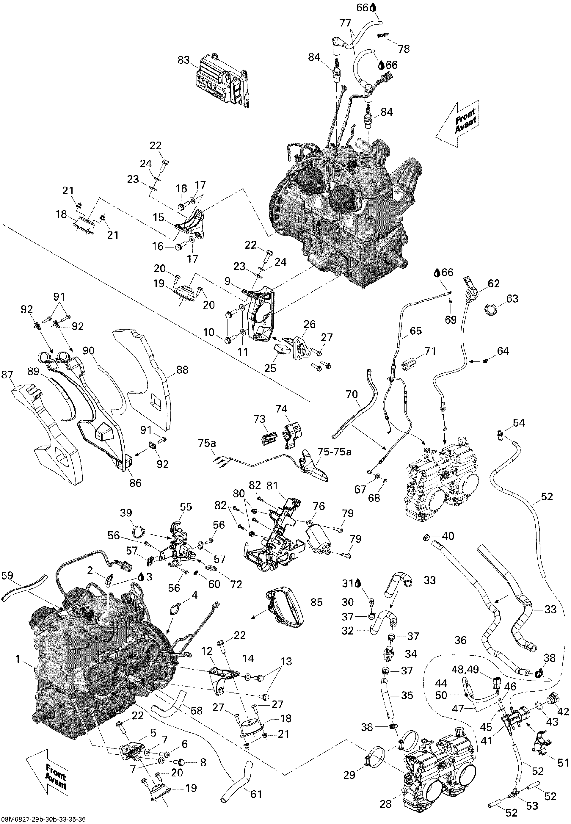 Fits 2008 Ski-Doo GSX LTD 800R / MX Z ADRENALINE 800R Calibrated Module 800R, OEM Part # 512060257 - schematic diagram