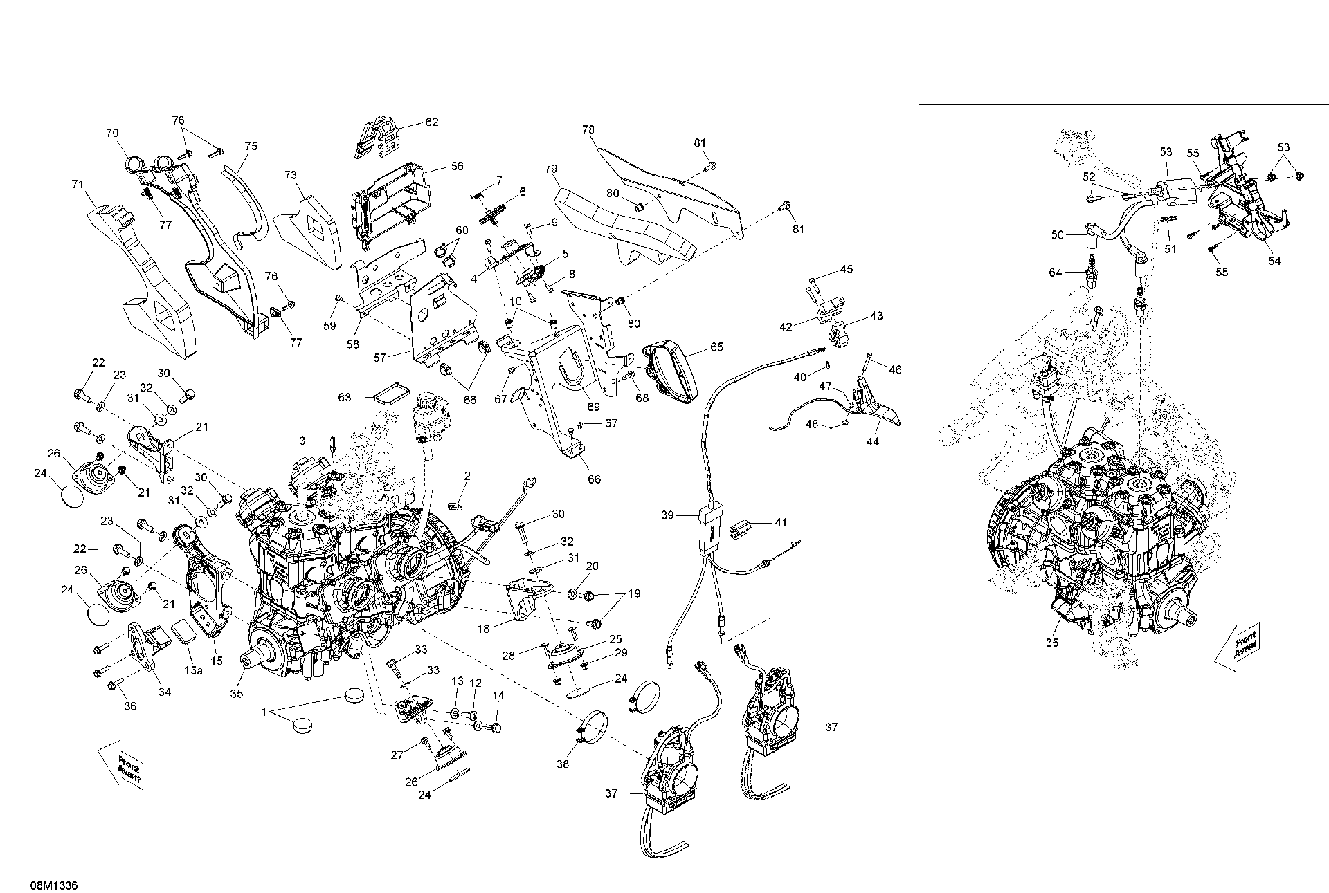 Fits 2008-2013 Ski-Doo MXZ X 600RS XP / MX Z X 600RS TANK Support, OEM Part # 512060379 - schematic diagram
