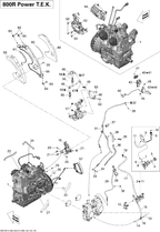 Schematic diagram for Fits 2010 Ski-Doo MX Z X-RS 800R PTEK Throttle Cable, OEM Part # 512060570