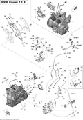 Fits 2010 Ski-Doo Summit HillClimb Throttle Cable, OEM Part # 512060571 - schematic diagram